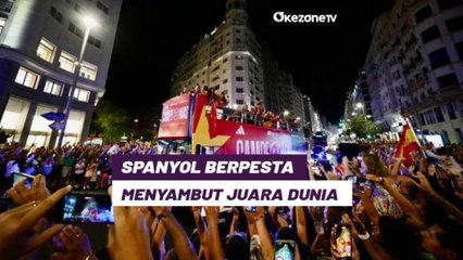Spanyol Berpesta Menyambut Perarakan Juara Piala Dunia Wanita 2023
