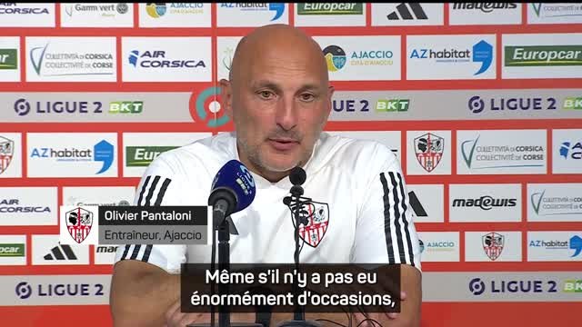 Ajaccio - Pantaloni souligne l'état d'esprit et le caractère de son équipe