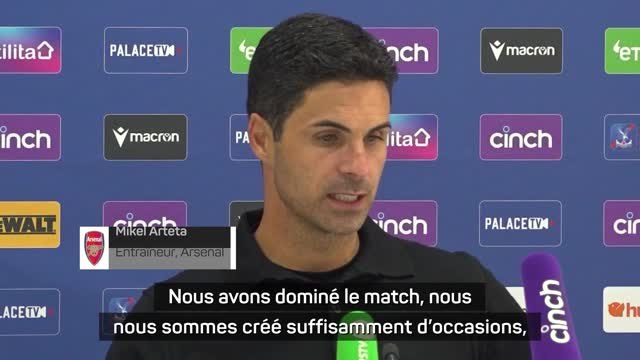 2e j. - Arteta après victoire à Crystal Palace: Les joueurs ont été fantastiques