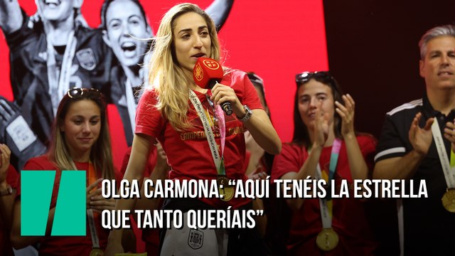 Olga Carmona: Estoy muy emocionada de poder brindaros esta alegría y aquí tenéis la estrella que tanto queríais