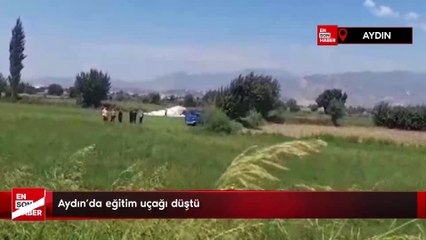 Aydın'da eğitim uçağı düştü