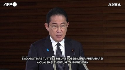 Giappone, Kishida: "La Corea del Nord fermi il lancio del satellite"