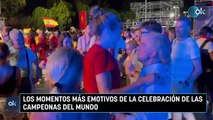 Los momentos más emotivos de la celebración de las campeonas del mundo