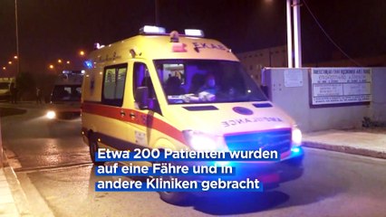 Flammen vor Krankenhaus in Griechenland: Mehr als 200 Patienten evakuiert