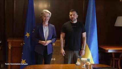 Von der Leyen incontra Zelensky in Grecia