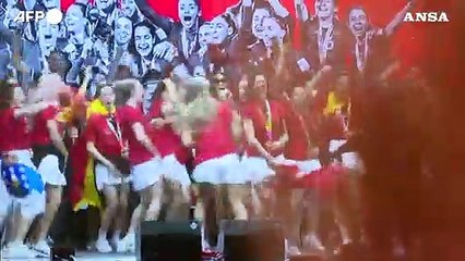 Mondiali donne, la festa delle campionesse spagnole a Madrid