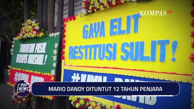 Mario Dandy Dituntut 12 Tahun Penjara dan Restitusi Rp120 M | POP NEWS