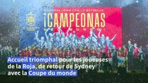 Les championnes du monde espagnoles célébrées par leurs supporters à Madrid