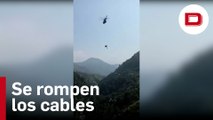 El vertiginoso accidente que ha dejado a ocho personas atrapadas en un teleférico