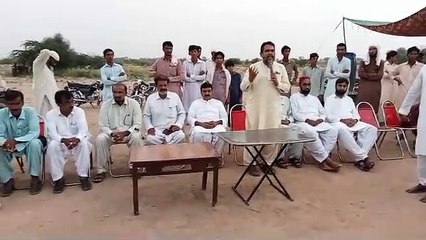 ہیڈ بلچانی کے مقام پر امیر جماعت اسلامی ضلع ڈیرہ غازی خان پروفیسر رشید احمد اختر کا بیان