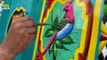 Bird Art Meets Truck Art Painting: A Colorful Collaboration of Creativity and Culture!