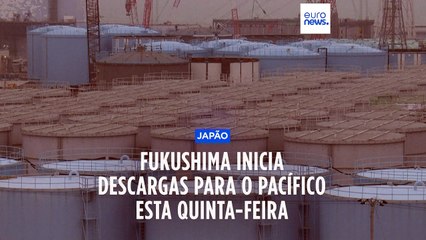 Fukushima inicia descargas para o Pacífico esta quinta-feira