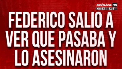 Salió a ver que pasaba en el barrio y lo mataron de un tiro