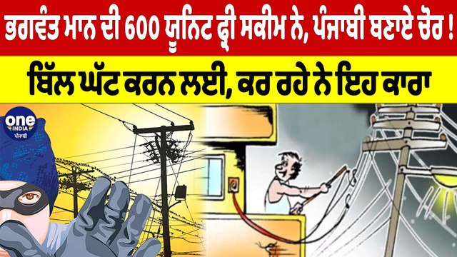 CM ਮਾਨ ਦੀ 600 ਯੂਨਿਟ ਫ੍ਰੀ ਸਕੀਮ ਨੇ ਪੰਜਾਬੀ ਬਣਾਏ ਚੋਰ! ਬਿੱਲ ਘੱਟ ਕਰਨ ਲਈ,ਕਰ ਰਹੇ ਨੇ ਇਹ ਕਾਰਾ|OneIndia Punjabi
