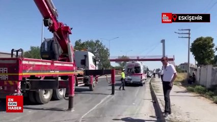 Eskişehir’de beton mikseri dehşet saçtı