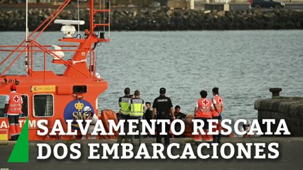 Salvamento rescata dos embarcaciones con 128 personas a bordo en Lanzarote y El Hierro