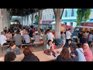Gimont : "Soirée gourmande" en vue sous la halle centrale