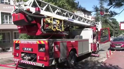 Balkonda patlayan buzdolabı yangına sebep oldu