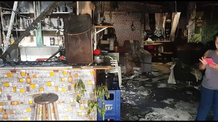 Família perde tudo em incêndio e necessita de doações