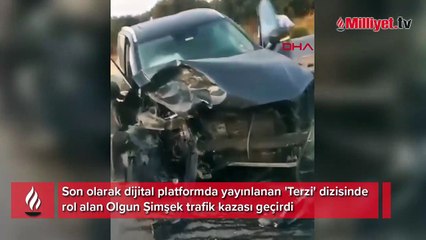 Ünlü oyuncu Olgun Şimşek trafik kazası geçirdi!