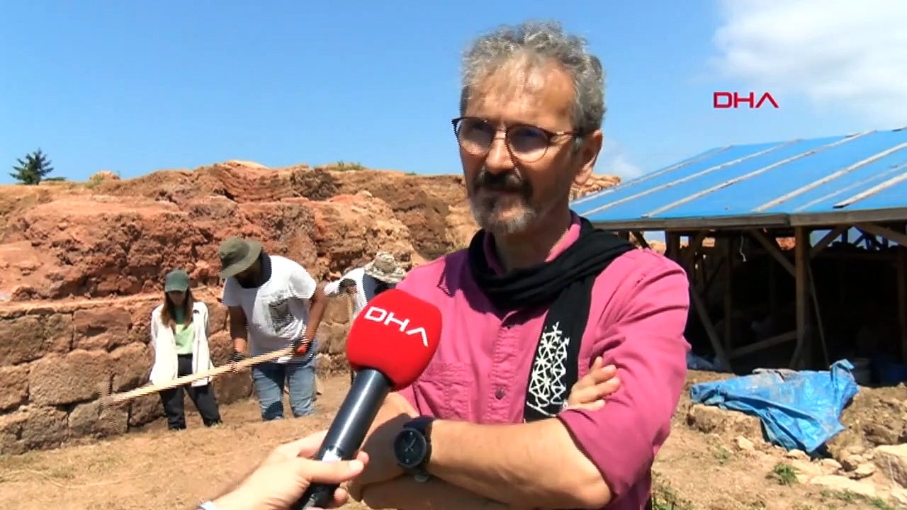 TRAVAUX D'EXCAVATION À ORDU-KURUL KALESI 60 POUR CENT TERMINÉS