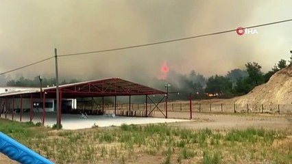 La réponse aérienne et terrestre aux incendies de forêt à Çanakkale se poursuit