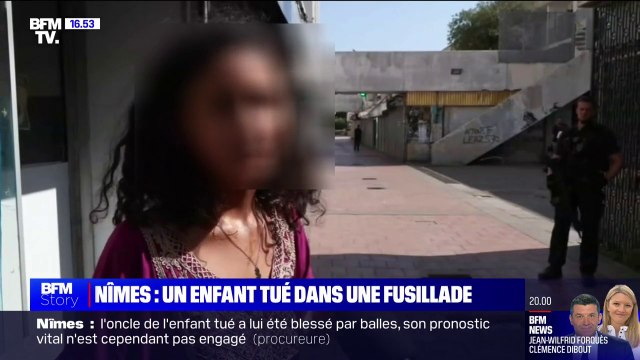 Enfant tué à Nîmes: J'ai pleuré car ça m'a fait très peur , le témoignage de Lina, jeune habitante du quartier de Pissevin, qui a assisté à la fusillade