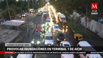 Así se vivieron las intensas lluvias en la Ciudad de México