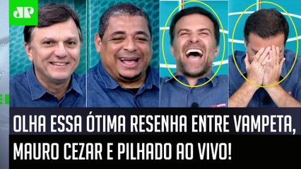 Télécharger la video: SENSACIONAL! RESENHA HILÁRIA entre Vampeta, Mauro Cezar e Pilhado ARRANCA RISADAS AO VIVO!