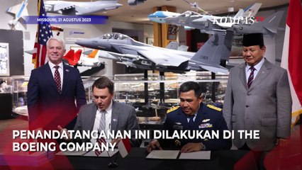 Momen Prabowo Saksikan MoU Pembelian 24 Jet Tempur F-15EX dari Amerika Serikat