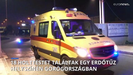 18 holttestet találtak egy görög erdőtűz helyszínén, az áldozatok bevándorlók lehettek