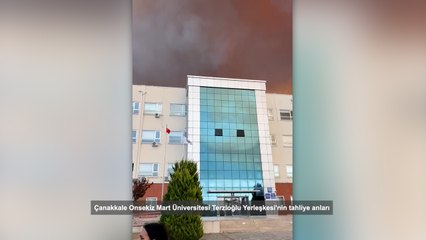 Çanakkale'de orman yangını rüzgarın etkisiyle yayılmaya devam ediyor: 4 yerleşim yeri ve üniversite yerleşkesi boşaltılıyor