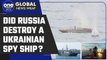 Ukraine war: Russian Defence Ministry claims Ukrainian spy ship downed near Black Sea |Oneindia News