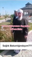 ‘Sağlık Bakanlığı’ndayım’ dedi tarikat liderinin önünde eğildi! Görüntüler sosyal medyaya düştü