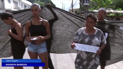 45 dias após desabamento do Conjunto Beira Mar, manifestantes fazem protesto no Janga