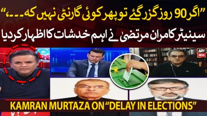"Agar 90 roz guzar gaye tou phir koi guarantee nahi ke...," Senator Kamran Murtaza