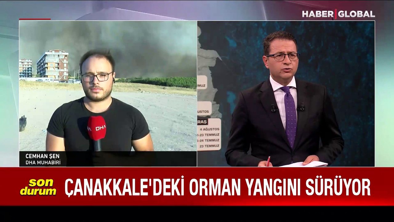 Çanakkale'de orman yangını çıktı! Bölge tahliye ediliyor