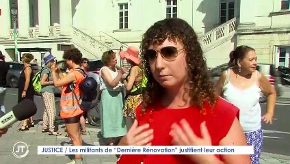 JUSTICE / Les militants de "Dernière Rénovation" justifient leur action