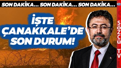 SON DAKİKA Bakan Yumaklı'dan Çanakkale'deki Orman Yangınıyla İlgili Açıklama