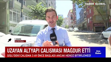 Şişli'de vatandaşları isyan ettiren görüntüler! Uzayan altyapı çalışması mağdur etti