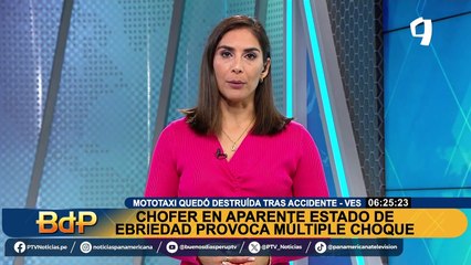 VES: Chofer provoca triple choque y denuncian que no se ha hecho cargo por los daños