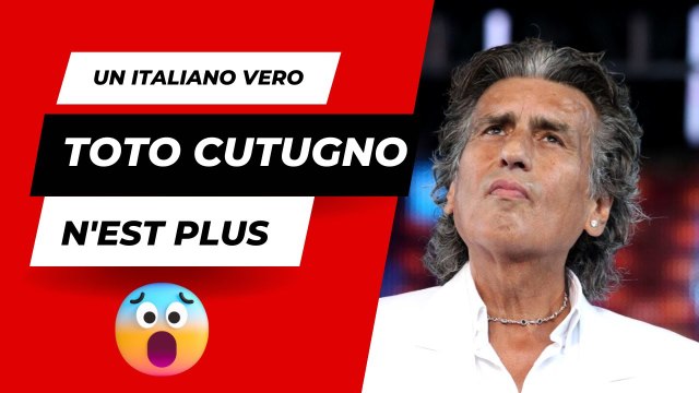 Mort de Toto Cutugno, l'interprète de L'Italiano nous a quittés