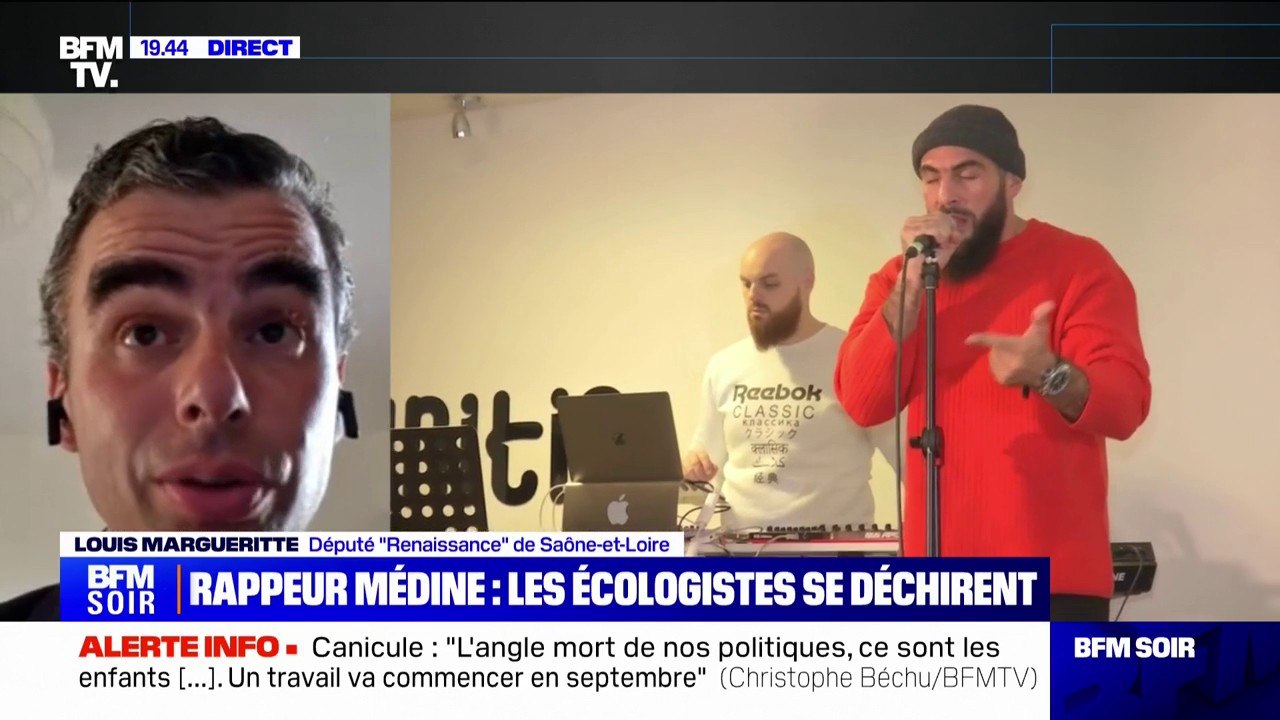 Médine aux journées d'été d'EELV: Louis Marguerite (député Renaissance) se dit "choqué que cette invitation tienne toujours"