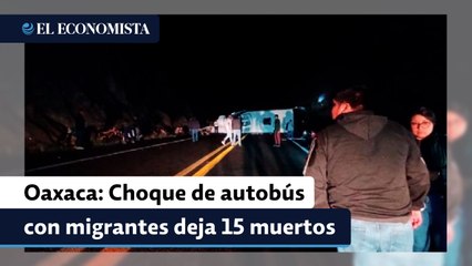 Video herunterladen: Choque de autobús con migrantes deja 15 muertos en la autopista Oaxaca-Cuacnopalan