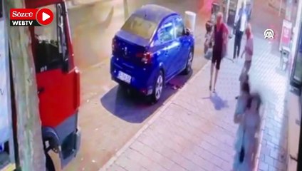 Bir çiftin silahla vurulma anı kamerada