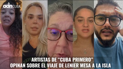 Artistas de “Cuba primero” opinan sobre el viaje de Lenier Mesa a la isla