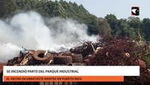 Se incendió parte del Parque Industrial