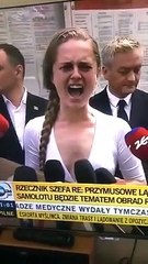 Polonyalı siyasetçi Jana Szostak, Rusya'yı 1 dakika boyunca bağırarak protesto etti