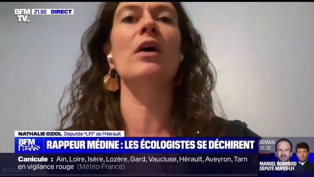 Médine à l'université d'été de LFI: pour Nathalie Oziol (députée LFI de l'Hérault), Médine est pointé du doigt parce que c'est un rappeur engagé