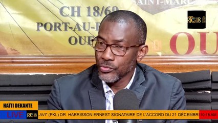 Dr. Harisson Ernest fè konnen PM Ariel Henry pa manifeste okenn enterè pou  rezoud kriz peyi a.